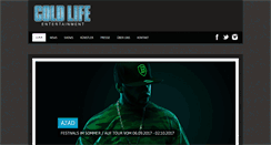 Desktop Screenshot of coldlife-entertainment.com